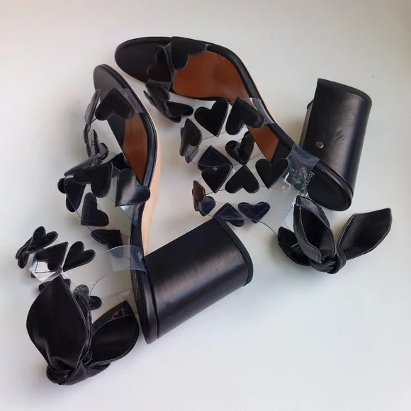 SOLD Laurence Dacade black leather Tamara ankle strap sandals, EU40, NWT, flaw - Picture 11 of 16